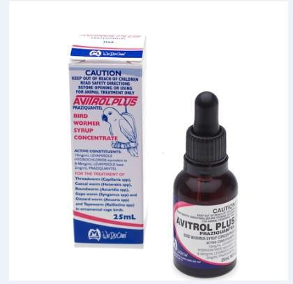 Avitrol plus bird wormer syrup