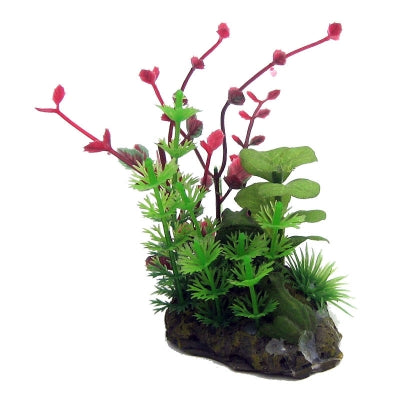 Aqua One betta green/red plant