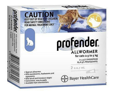 Profender all wormer cat’s