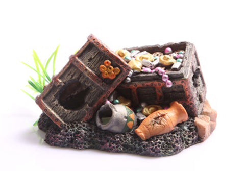 Ornament Sunken treasure chest large #36858