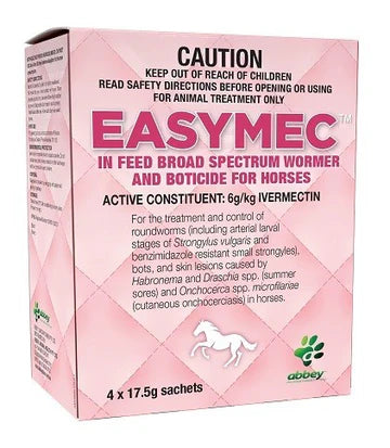 Easymec broad spectrum wormer  4 x 17.5g