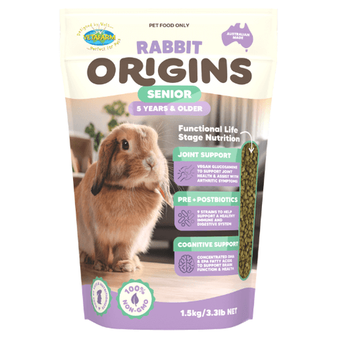 Vetafarm origins rabbit senior diet 1.5kg