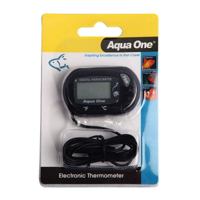 Aqua one LCD electronic thermometer outside tank