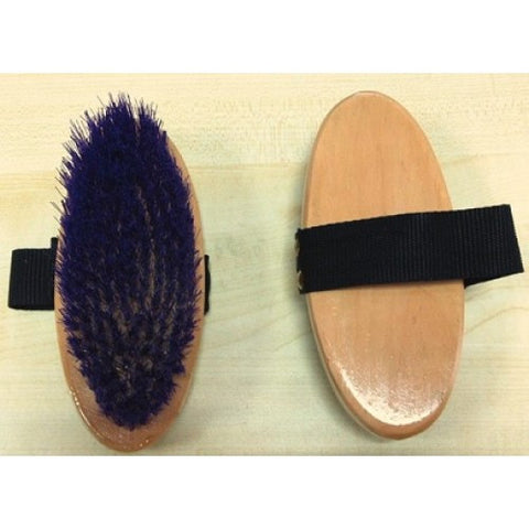 Horse brush with hand strap
