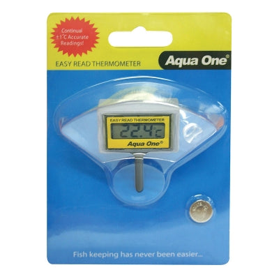 Aqua one easy read LCD thermometer inside tank